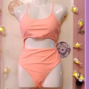 SouqFone (XL) Monokini in Pastel Orange